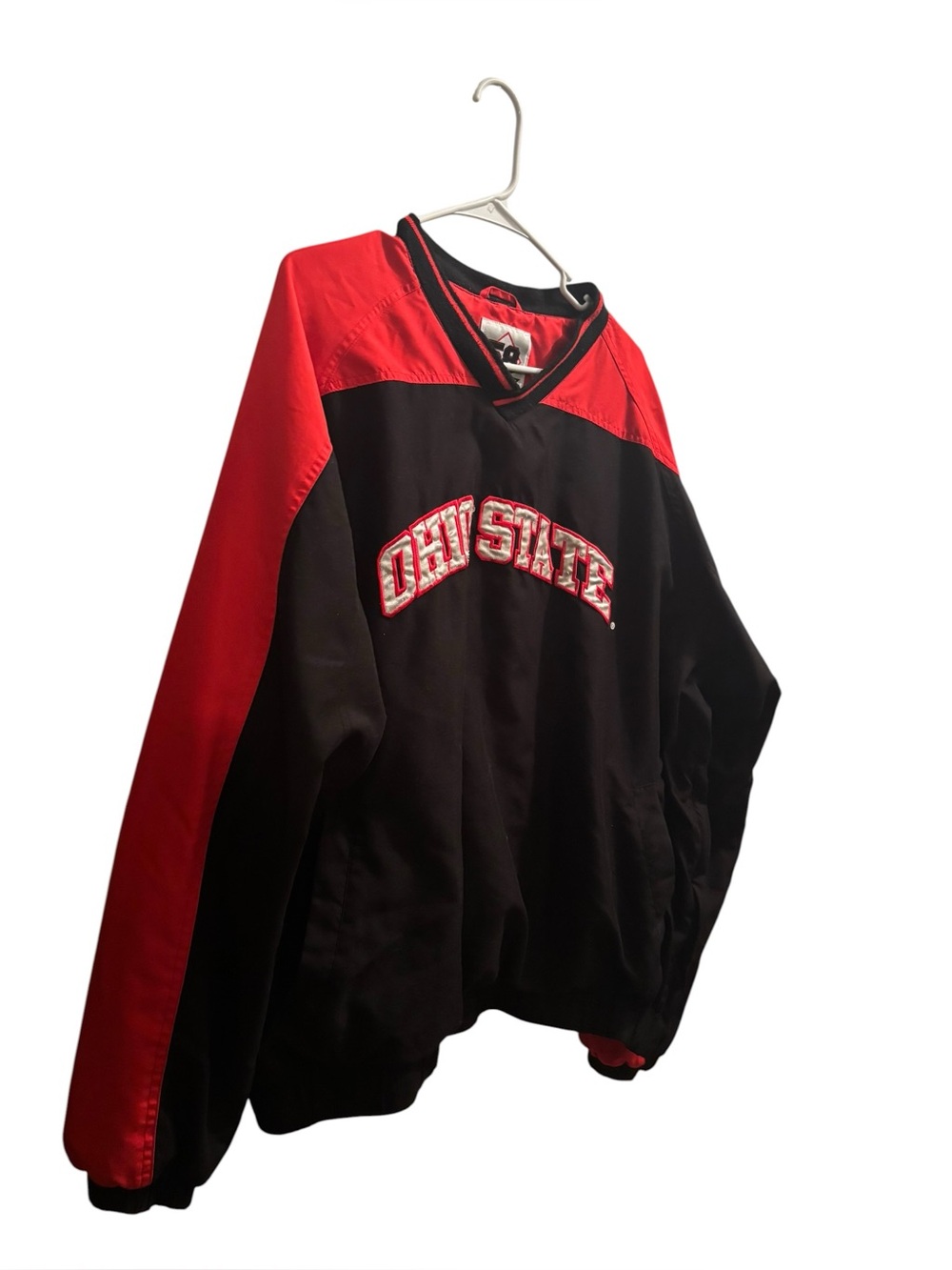 Vintage 90s Mens 2XL Distressed Spell Out Ohio State University Pullover Jacket